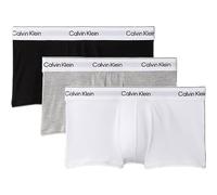Calvin Klein Caleçon Échancré 3 Pièces - Icon Cotton Stretch - Blanc, Noir, Gris S