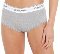 Calvin Klein Caleçon Femme Coton Élasthanne, Gris (Grey Heather), S