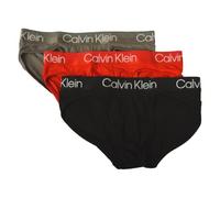 Calvin Klein Caleçon Homme 3, Slip élastique Visible avec Logo, sous-vêtement en Coton Stretch, Article N82969O, I5N Charcoal Grey/Rouge/Black, Size S/in 28-30 / cm.71-76