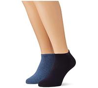Calvin Klein Sneaker Chaussettes, Bleu Marine, 39/42 (Lot de 2) Homme