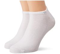 Calvin Klein Calvin Klein Casual Men's Liner Socks 2 pack, Basket Pour des hommes, White, 39/42