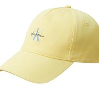 Calvin Klein Casquette Homme Mono Logo Panel en Coton, Jaune (Sunlight), Taille Unique