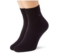 Calvin Klein Quarter Chaussettes, Noir, 43/46 (Lot de 2) Homme
