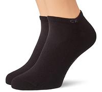 Calvin Klein Casual Men's Liner Socks 2 pack, Basket Pour des hommes, Black, 43/46