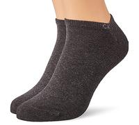 Calvin Klein Casual Men's Liner Socks 2 pack, Basket Pour des hommes, dark grey melange, 43/46