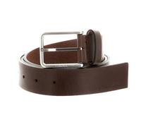 Calvin Klein Ceinture Homme Cuir Grainé et Huilé 3,5 cm Cuir, Marron (Dark Brown), 85 cm
