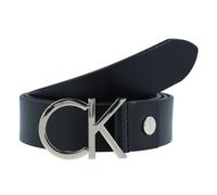 Calvin Klein Ceinture CK Logo en cuir 75 cm noir