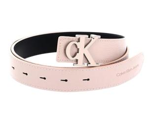 Calvin Klein ceinture CKJ Monogram Mono Hardware Outline Belt 25MM W85 Pale Conch Shell rose