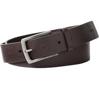 Calvin Klein Ceinture décontractée pour homme avec boucle ardillon galet 35 mm LV04D7095G, marron (CK marron foncé/argent antique), 105