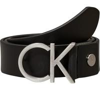 Calvin Klein Ceinture CK Logo en cuir Noir 90 cm
