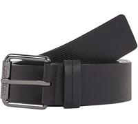 Calvin Klein Ceinture Homme Boucle Carrée en Cuir, Noir (Ck Black Diagonal), 85 cm