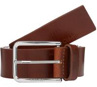 Calvin Klein Homme Ceinture Warmth Oiled Grain 3.5 cm Ceinture Cuir, Marron (Dark Tan), 105 cm