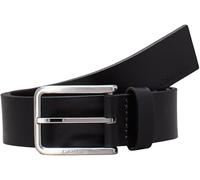 Calvin Klein Ceinture Homme Cuir Grainé et Huilé 3,5 cm Cuir, Noir (Ck Black), 115 cm