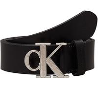 Calvin Klein Ceinture Homme Monogram Hardware 3,5 cm Cuir, Noir (Black), 115 cm