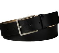 Calvin Klein Ceinture Homme Warmth Buckle Smooth 3,5 cm Boucle Carrée, Noir (Black/Antique Silver), 95 cm