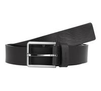 Calvin Klein Ceinture Essential en cuir 3,5 cm Noir 90 cm