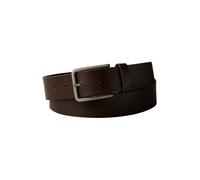 Calvin Klein Ceinture Homme Warmth Buckle Smooth 3,5 cm Boucle Carrée, Marron (Ck Dark Brown/Antique Silver), 100 cm