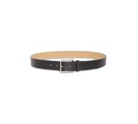 Calvin Klein Ceinture LV04D7047G Warmth Buckle cuir lisse 3,5 cm boucle carrée Noir 90 cm Homme