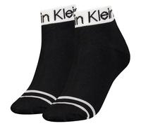 Calvin Klein Lot de 2 paires de chaussettes pour femme, Noir, taille unique