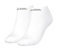Calvin Klein Sneaker Chaussettes, Blanc, Taille Unique (Lot de 2) Femme