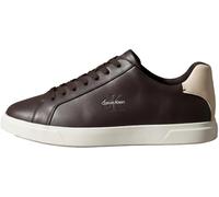 Calvin Klein Chaussures Basses Prof Cupsole LTH HM0HM02123 pour Homme, Rouge (Bordeaux/Noix de cajou Clair/Guimauve), Pointure 44