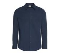 Calvin Klein Solid Stretch Slim Fit Long Sleeve Shirt Bleu,Noir M Homme