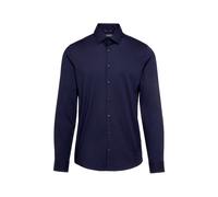 Calvin Klein Chemise ajustée en popeline stretch bleu nuit - Taille 40