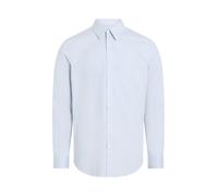 Calvin Klein Solid Stretch Slim Fit Long Sleeve Shirt Bleu XL Homme