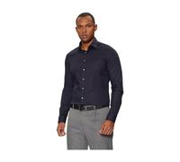 Calvin Klein Chemise de soirée slim en twill bleu nuit - Taille 39