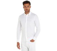 Calvin Klein Chemise Homme Slim Stretch Shirt Manches longues Blanc Taille S