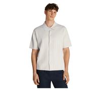 Calvin Klein - Chemise Moderne en Maille Jacquard - Homme - Chemises - Gris - Taille: S