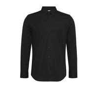 Calvin Klein Solid Stretch Slim Fit Long Sleeve Shirt Noir L Homme