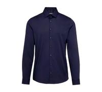 Calvin Klein Chemise Poplin Stretch Slim Ciel Nocturne