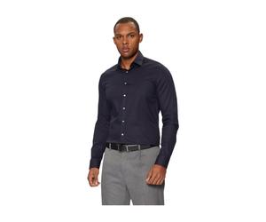 Calvin Klein Chemise slim en twill easy care bleu nuit - Taille 41