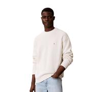 Calvin Klein Jeans Pull EZ Cotton Waffle léger Crème L