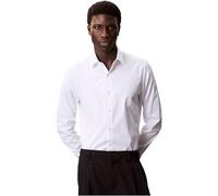 Calvin Klein Chemises habillées Slim ESNTL Popline NOS STR SLD pour Hommes, Blanc (Blanc), XL