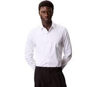 Calvin Klein Chemises habillées Slim ESNTL Popline NOS STR SLD pour Hommes, Blanc (Blanc), XL
