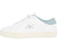 Calvin Klein CK Jeans Baskets Classiques pour Femme LOWLACEUP LTH WN YW0YW01444 - Blanc (Bright White/Blue Surf), 3.5 UK, Blanc Brillant Bleu Surf, 3.5 UK