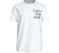 Calvin Klein CK Jeans Stacked EUPHORIC Log T-Shirts pour Homme Blanc Vif M, Blanc Vif, M