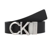 Calvin Klein CK Metal Bombe Ceinture Cuir véritable 105 cm noir