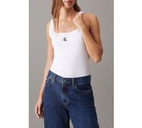 Calvin Klein Ck Rib Tank Top Slim Fit Sleeveless Top Bright White Taille: XL | Tanktops Outlet | Femme | Blanche