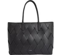 Calvin Klein Ck Woven Medium Shopper Bag Ck Black Taille: OS | Cabas Outlet | Femme | Le Noir