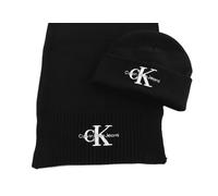 Calvin Klein CKJ Gifting Softies MONO BEANIE SCARF Black