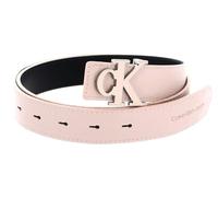 Calvin Klein CKJ Monogram Mono Hardware Outline Belt 25MM W90 Pale Conch Shell