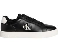Calvin Klein Classic Cupsole Mono LTH Ym0ym01369 Low Top Homme, Noir, Noir, Blanc Brillant, 46 EU
