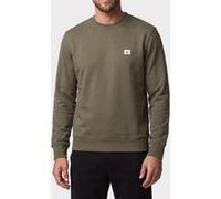 Calvin Klein Classic Long Sleeve 350gsm Terry Woven Label Dusty Olive Taille: M | Pulls Outlet | Homme | Vert