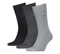 Calvin Klein Classic Sock, Gris, 43-46 (Lot de 3) Hommes