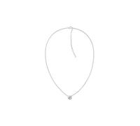 Calvin Klein Collection TWISTED BEZEL SOLITAIRE pour Femme Collier Embelli de Cristaux - Disponible en Argent ou Or