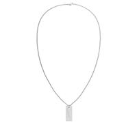 Calvin Klein Collier avec pendentif grille en acier inoxydable pour homme - Plaque d'identité - Accessoire moderne - Cadeau pour lui, Standard, Acier inoxydable, Pas de gemme