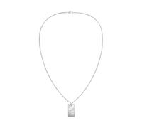 Calvin Klein Collier Pendentif en Acier Inoxydable pour Homme Collection CK METALLIC WAVES - Disponible en Version Argent ou GunMetal